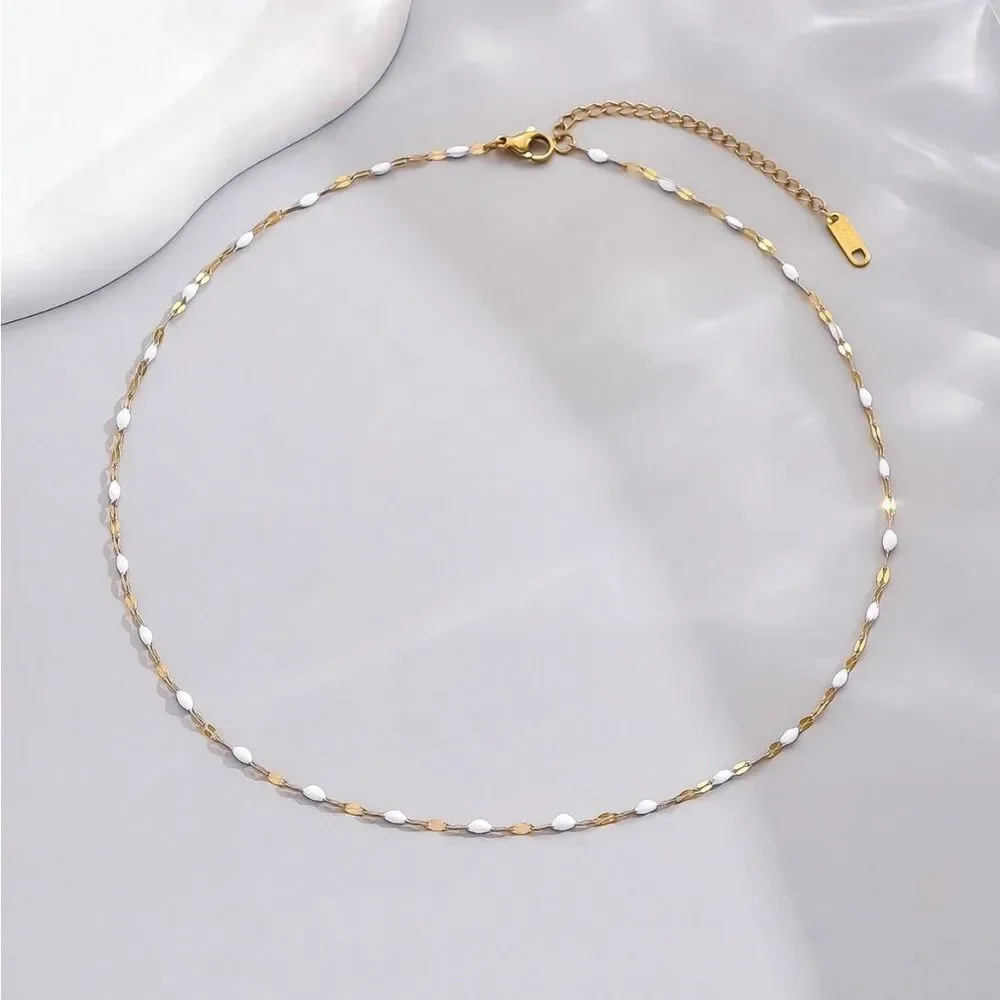 Boho Beaded Necklace Q739